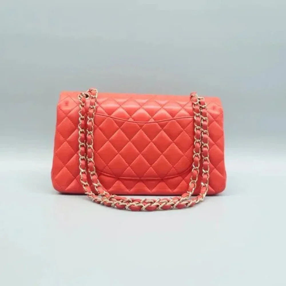 100% Authentic CHANEL CF Red Leather Shoulder Bag - Picture 3 of 12